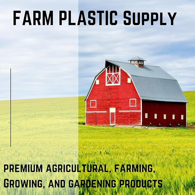 Farm Plastic Supply - Pallet Cover Bags 5 Pack - 3 Mil Clear (55" x 53" x 75") - Heavy Duty Construction Grade Strength Pallet Bags, Polyethylene Pallet Bags, Outdoor Protection, and Pallet Storage