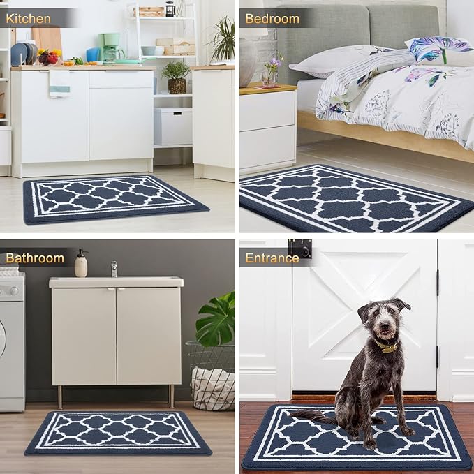 Buganda Indoor Door Mat, Dirt-Resistant and Absorbent Doormat, Low Profile
