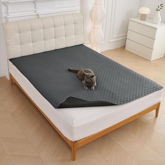 Waterproof Pet Couch Covers for Sofa Non Slip Sofa Cover for 2 Cushion Couch Absorbent Quick Dry Soft Dog Bed Cover Washable Furniture Protector (Brown,36"x59")