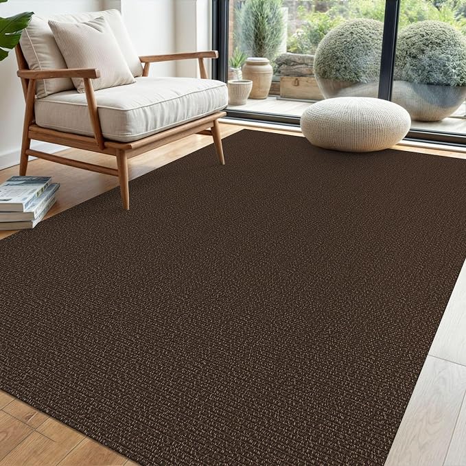 EARTHALL Washable Area Rug 4x6 Ft Non Slip Rugs