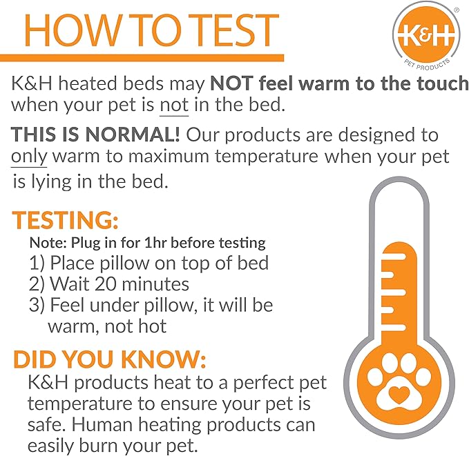 K&H Pet Products Pet Bed Warmer, Turn Any Pet Bed Into a Heated Cat or Dog Bed, Waterproof Indoor Heated Warming Pad Insert, Automatic Temperature, Safety Listed - Small 9 X 8.5in Tan (Pack of 12)