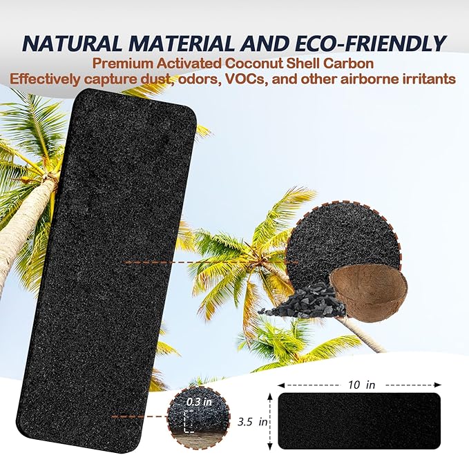 Ceiling Fan Filters for Blades, Easily Sticks Unscented Air Filters for Common