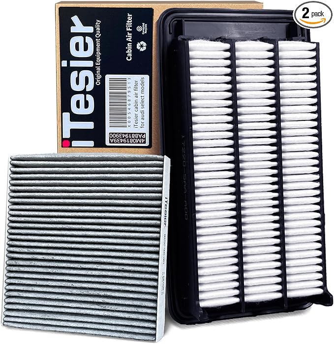 Engine & Cabin Air Filter Kit for CRV 1.5L Gas, Civic 1.5L Gas, Replaces
