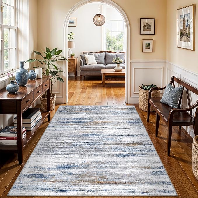 4x6 Rugs for Living Room: Non-Slip Washable Area Rug for Hallway Entryway