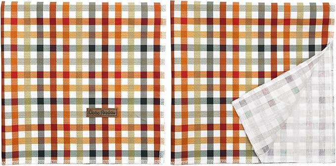 Dog Bandana, Fall Bandanas 1PC Plaid Print Dog Bandanas Autumn Bandanas Bibs Scarf Square Soft Dog Kerchief Pet Bandanas for Small Medium Large Dogs