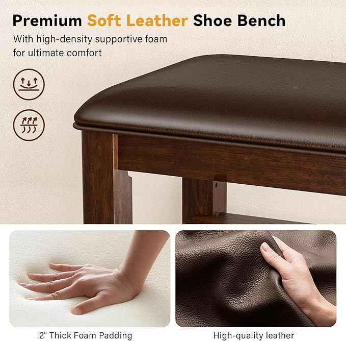 Shoe Rack Bench Entryway Storage