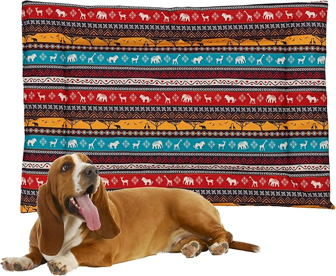 Downtown Pet Supply Dog Crate Pad, 29" x 20" - Waterproof, Ripstop Nylon Dog Crate Mat Chew Proof and Machine Washable - Kalahari - M