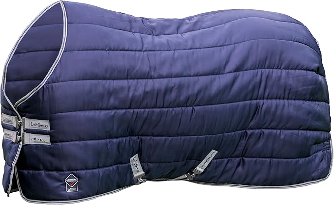 LeMieux Arika Stable-Tek 100g Blanket - Diamond Ripstop Outer - Breathable and Stain Repellent - Navy - 84"