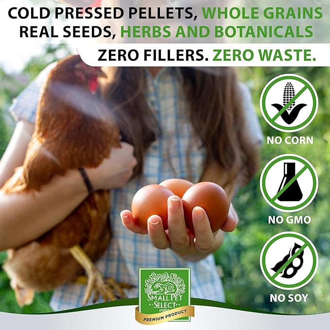 Small Pet Select Chicken Layer Feed, Non-GMO, Corn Free, Soy Free, 18% Protein,10 lb