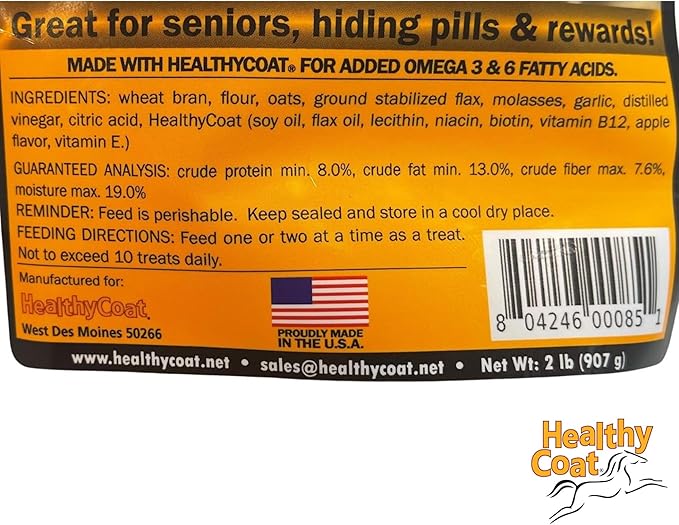 HealthyCakes 2 lbs., Soft Baked Treats for Horses, Contains Omega 3 & 6