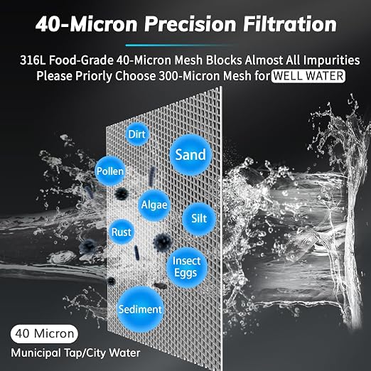 40 Micron Spin Down Sediment Filters