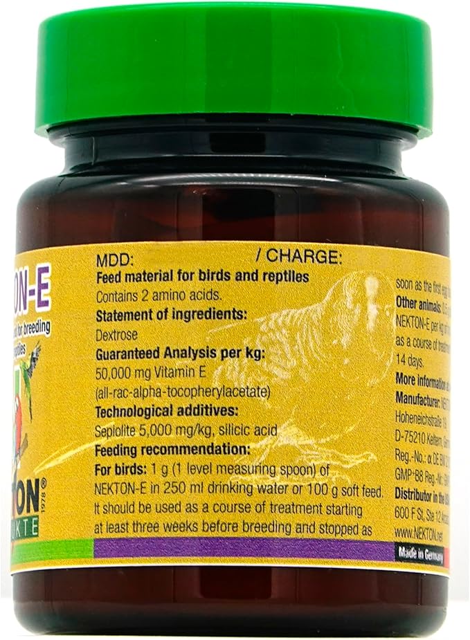 Nekton-E Vitamin E Supplement for Birds, 35gm