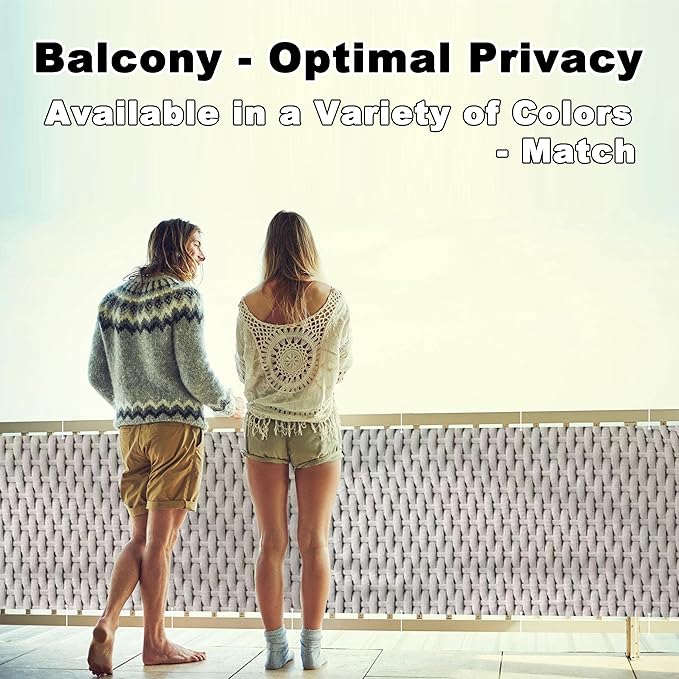 Privacy Screen 8.2' x 19.7' UV Protection Weather-Resistant Outdoor Privacy