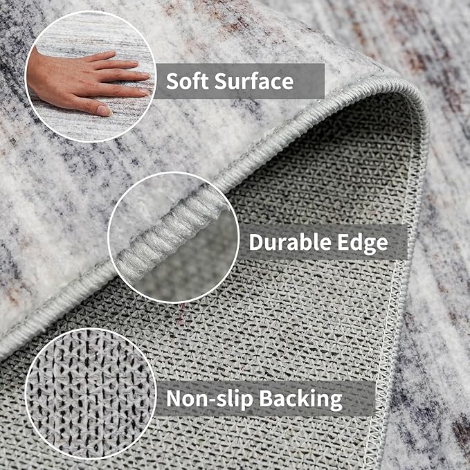 Large Runner Rugs for Hallway 4x16: Non-Slip Washable Wide Carpet
