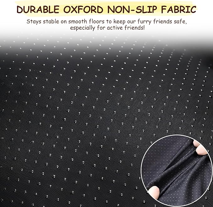 Washable Dog Bed for Small to Large Dogs, Calming Anti Anxiety Medium Dog Bed, Deluxe Plush Faux Fur Crate Beds, Comfy Fluffy Kennel Pad Pet Sleeping Mat with Non-Slip Bottom, 36"x27", Gray
