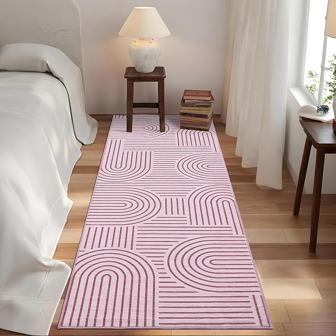 ROYHOME Modern Rug 2x6 Runners for Hallways, Abstract Kitchen Runner Rugs Non