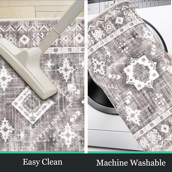 HEBE Boho Kitchen Rug Sets 3 Piece