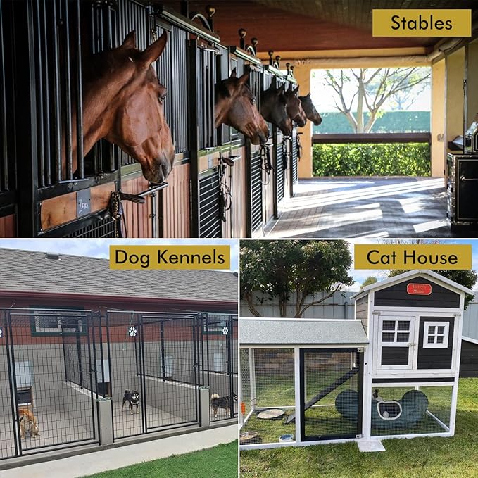 Acrylic Horse Stall Name Plate, 2.4" x 8" Personalized Stall Signs, UV Protected, Custom Pet Name Sign, All Weather Adhesive, Mounting (Rose Gold, Style 7)
