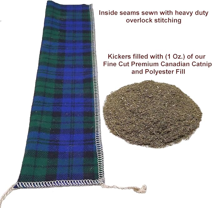15" Catnip Cat Kicker Toys/Kitty Kick Sticks/Cat-Nip Kick Sticks (Ruby Red) (Kickers Filled with 1 oz Premium Canadian Catnip)