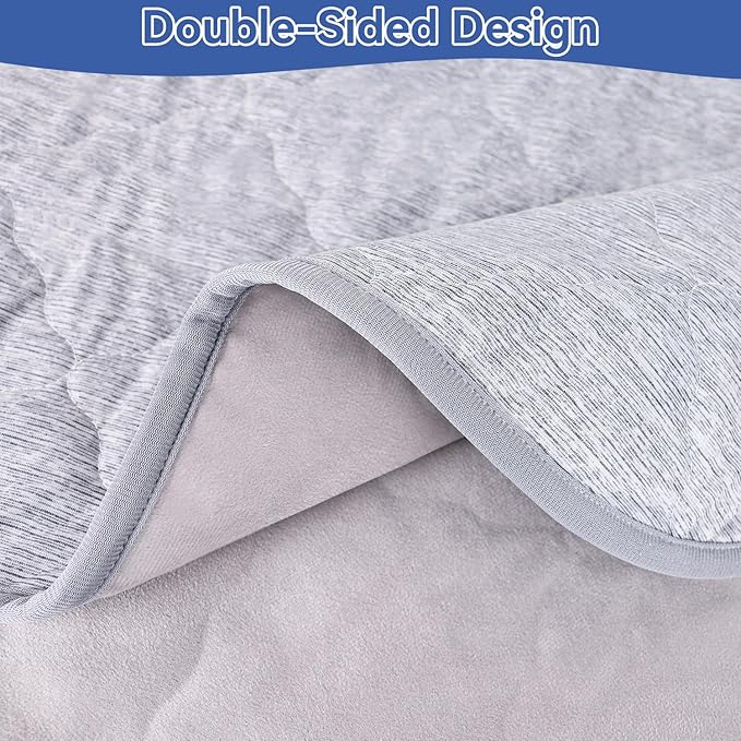 Premium Dog Cooling Blanket,Ultra-Soft & Lightweight Reversible Throw for Dogs,Washable Pet Throw Blanket with Q-MAX>0.4 for Summer,Couch Protector & Dog Bed Cover & Reusable & Built-in Strap 40x60