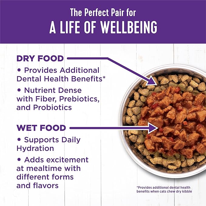 Wellness Complete Health Minced Adult Wet Cat Food, Natural, Protein-Rich, Grain Free, 3 Ounce, 24 Pack, (Tuna Entrée)