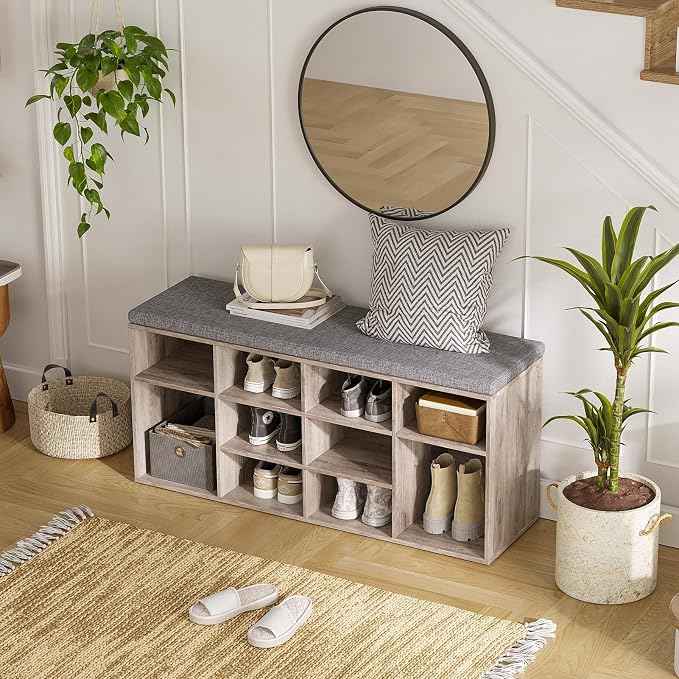 DINZI LVJ Shoe Storage Bench