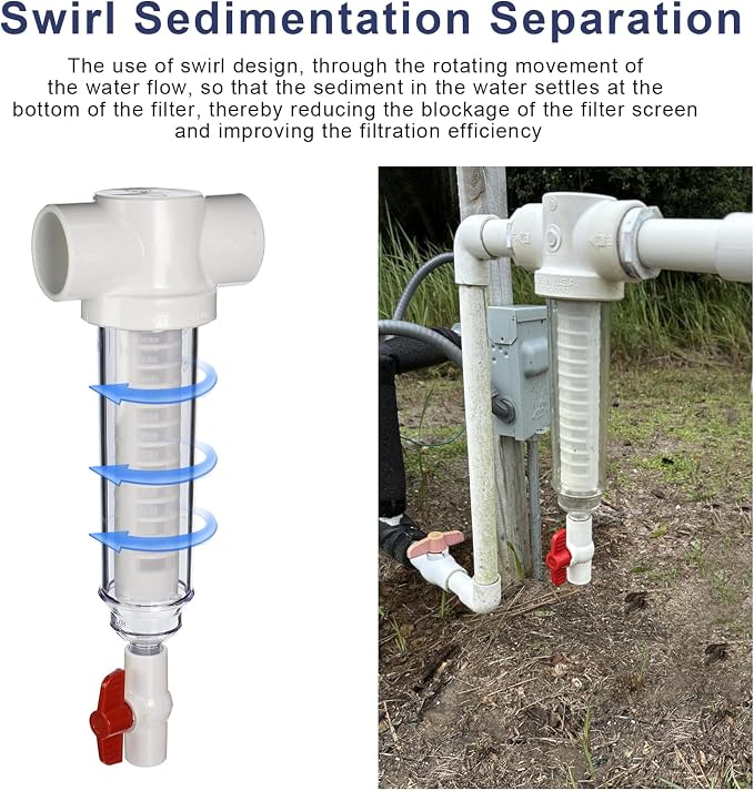 1-1/2" 100 Mesh Spin Down Sediment Replacement Water Filter Screen, Spin Down 1