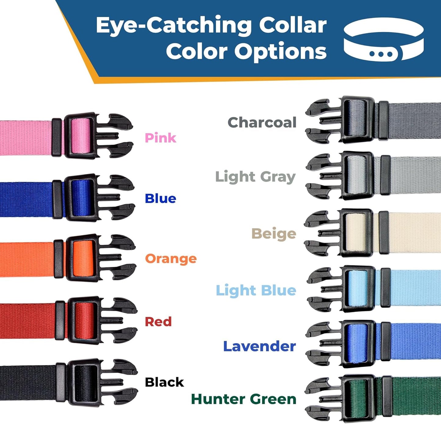 GoTags Reflective Personalized Dog Collar with Nameplate, Adjustable Dog Collar with Custom Engraved Steel Slide On Pet ID Tag, Silent, No Noise Dog Tag for Large Medium or Small (Lavender, Small)