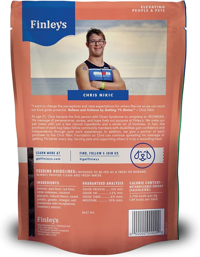 Finley's Training Treats for Puppies, Soft Salmon Dog Treats for All Dogs and Sizes, Limited Ingredient, Low Calories, 16oz, 1 Pack