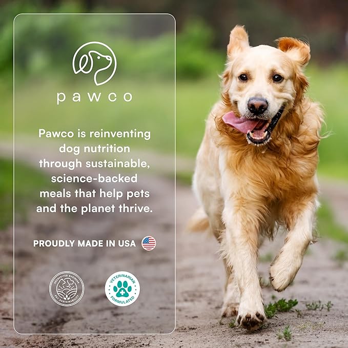 Pawco Magic Bar Skin & Coat Treat – High Protein Peanut Butter Dog Biscuit – 8-Pack – Healthy Snack Made with Natural Ingredients: Peanut Butter, Pumpkin, Sweet Potato, and Apples