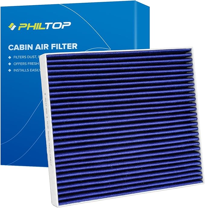 PHILTOP Premium Cabin Air Filter w/Dual Activated Carbon, Compatible