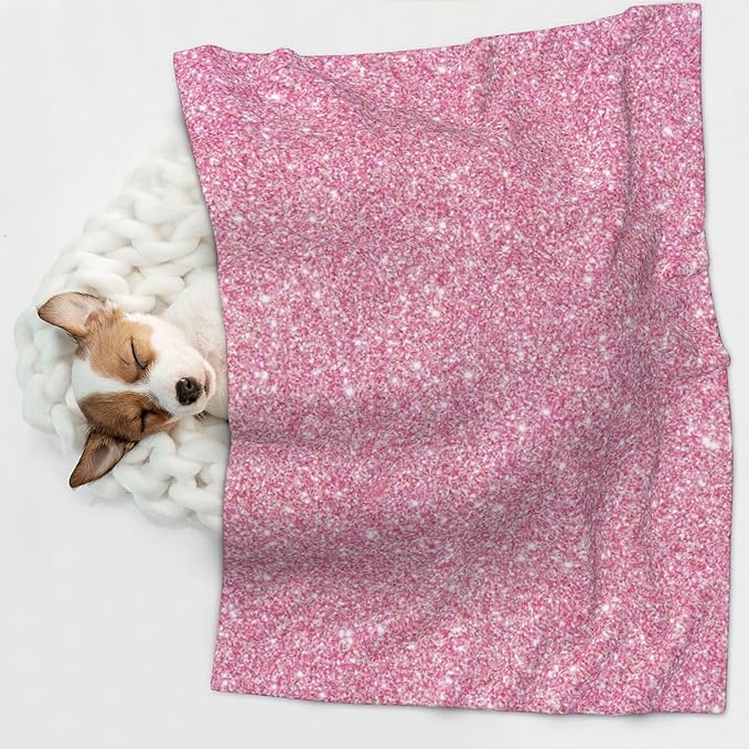 Waterproof Dog Blanket Soft Pet Blanket for Puppy Cat, Fleece Cat Throw Blankets for Furniture Bed Couch Sofa Reversible - Glitter