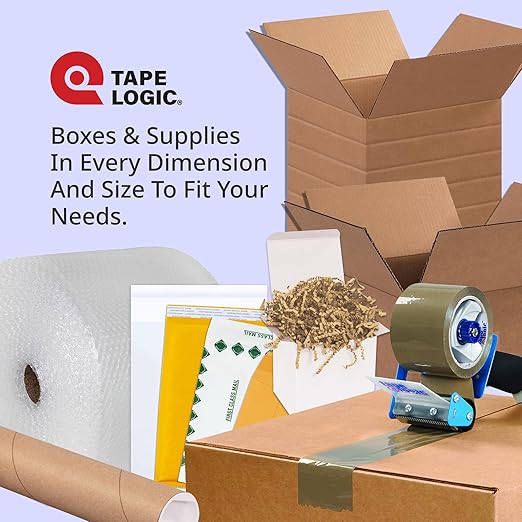 Tape Logic 2" x 55 yds Acrylic Packing Tape 2.6 Mil, Clear (6-Pack) Heavy Duty Packing Tape Rolls for Sealing Boxes at Home, Warehouse, & Office, Supplies for Packaging, Shipping, Moving
