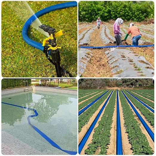OCGIG 2" x 50 FT Pool Backwash Hose, Heavy-Duty Lay Flat Discharge PVC Hose