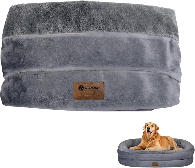 Orthopedic Washable Large Dog Bed Cover (44" L x 32" W)