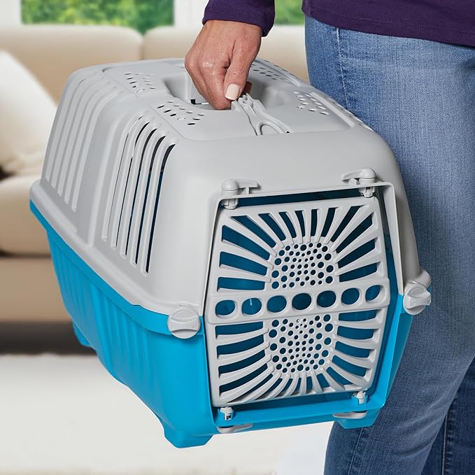 MidWest Homes for Pets Spree Travel Pet Carrier | Hard-Sided Pet Kennel Ideal for XS Dog Breeds, Small Cats & Small Animals | Dog Carrier Measures 22.3L x 14.2 W x 15H - Inches