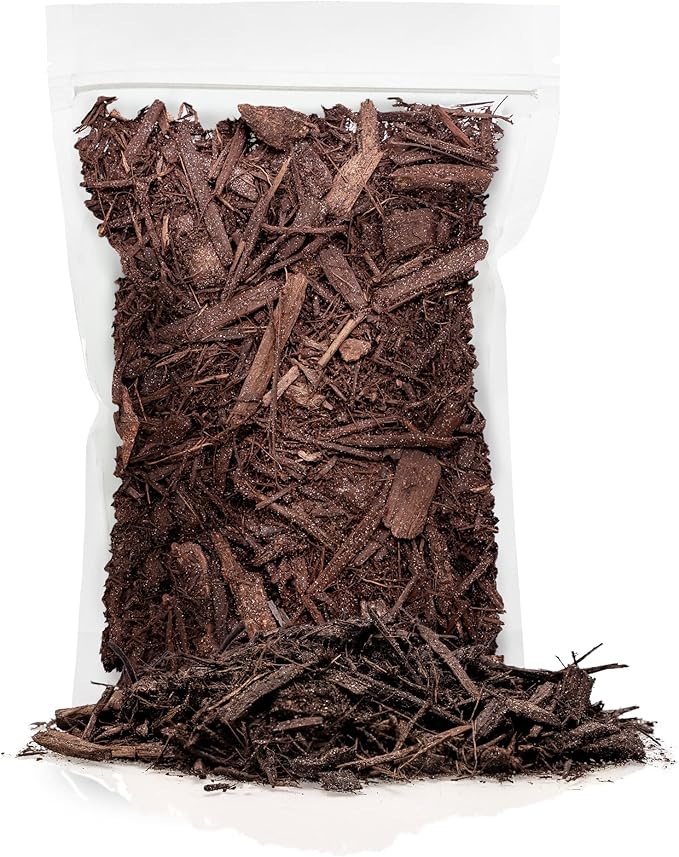 Gardenera Premium Brown Mulch - Transform Your Landscape with Natural Elegance - 1 Quart