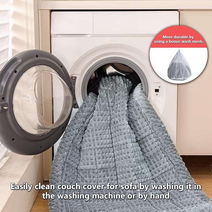 Washable Large Dog Bed for Cars, Dog Car Seat Cover for Backseat, Anti-Slip Pet Sleeping Mat, Car Seat Protector, Travel Pet Pad for Trucks and SUV (Gray, 24.8" x 54")