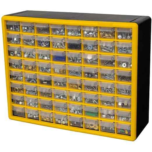 Akro-Mils 64-Drawer Plastic Drawer Storage Cabinet