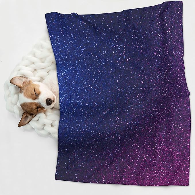 Waterproof Dog Blanket Soft Pet Blanket for Puppy Cat, Fleece Cat Throw Blankets for Furniture Bed Couch Sofa Reversible - Neon Glitter