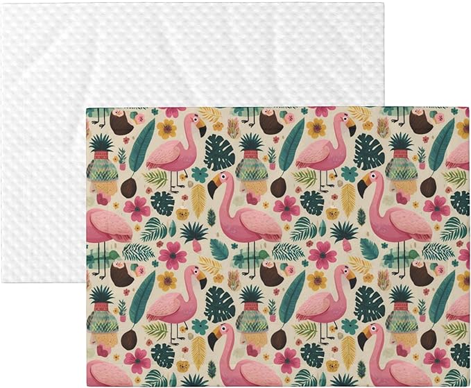 Waterproof Dog Blanket Soft Pet Blanket for Puppy Cat, Fleece Cat Throw Blankets for Furniture Bed Couch Sofa Reversible - Tropical Flamingo 8