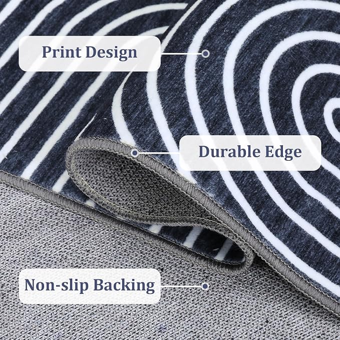 ROYHOME Washable Rug 5x7 Area Rugs