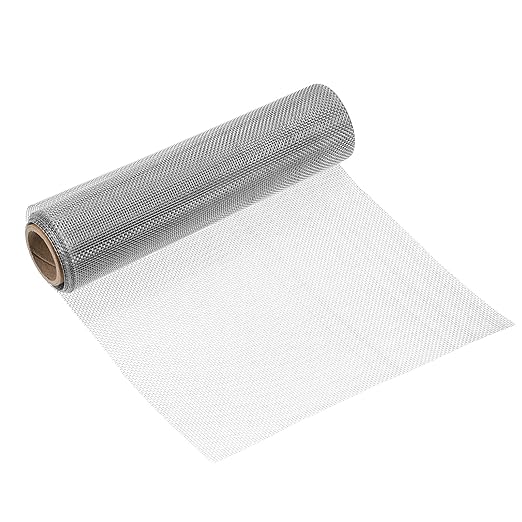 uxcell 14 Mesh 118" x 10" Woven Wire Mesh, 316 Stainless Steel Air Vent Filter