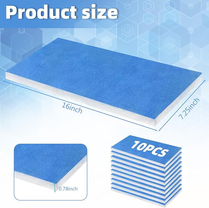 U0U 10 Pieces Paint Booth Filters, Portable Spray Booth Filter, Paint Booth