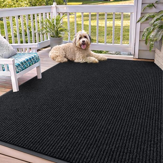 OLANLY Front Door Mat Indoor Outdoor Entrance, Waterproof Heavy Duty Doormat