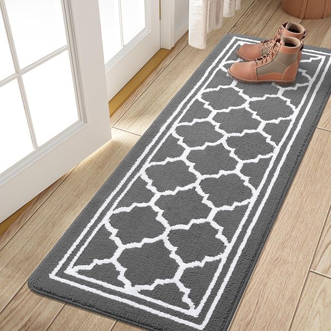 Buganda Long Indoor Door Mat, Dirt-Resistant and Absorbent Doormat, Low Profile