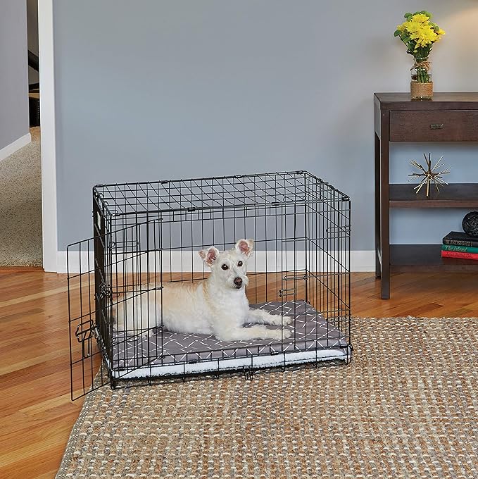 MidWest Homes for Pets Quiet Time Couture Paxton Pet Bed with Removable Pillow Cover, Mushroom, 30"