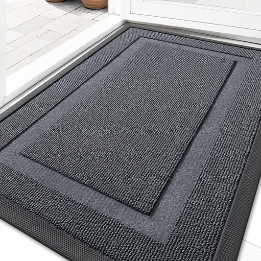 OLANLY Front Door Mat Indoor Outdoor Entrance, Waterproof All-Season,