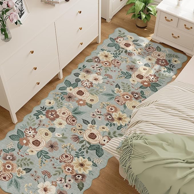 DUKINO 2x10 Runner Rug for Hallway, Washable Kitchen Rug
