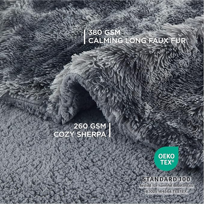 Bedsure Waterproof Dog Blankets for Large Dogs Calming Dog Bed for Extra Large Dogs